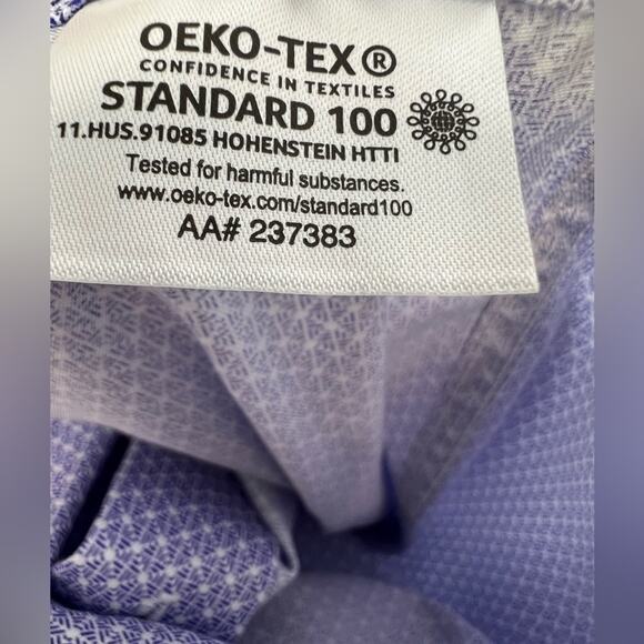 CALVIN KLEIN Infinite Non-Iron Slim-Fit Men’s Dress Shirt Size L Lavender - Picture 10 of 10